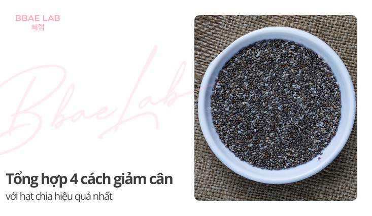 giảm cân với hạt chia