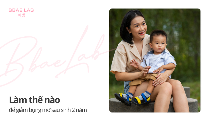 giảm mỡ bụng sau sinh 2 năm