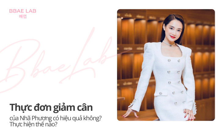 Thực đơn giảm cân của nhã phương