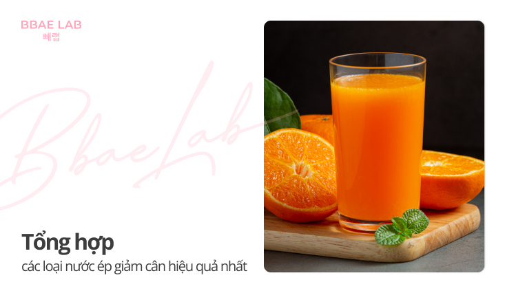 các loại nước ép giảm cân sau sinh