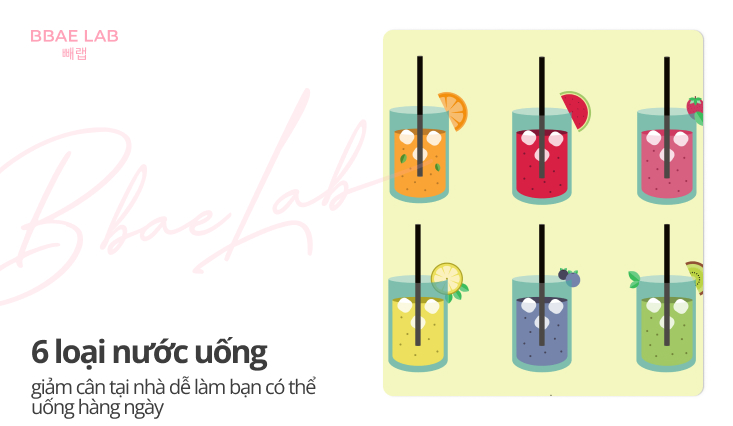 nước uống giảm cân tại nhà