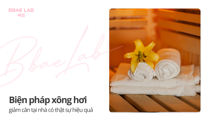 xông hơi giảm cân tại nhà