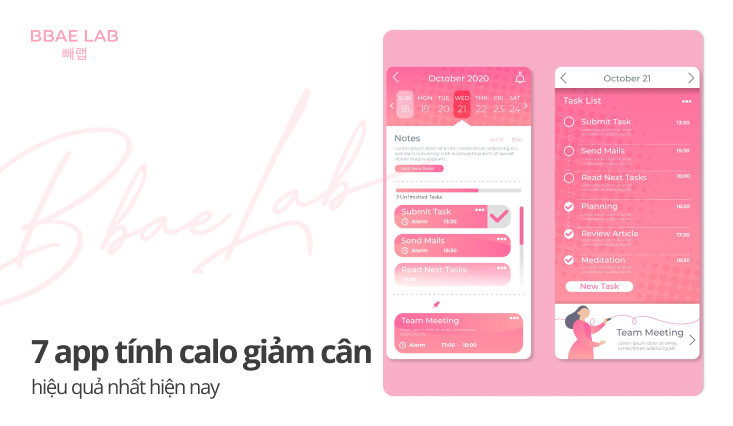 app tính calo giảm cân