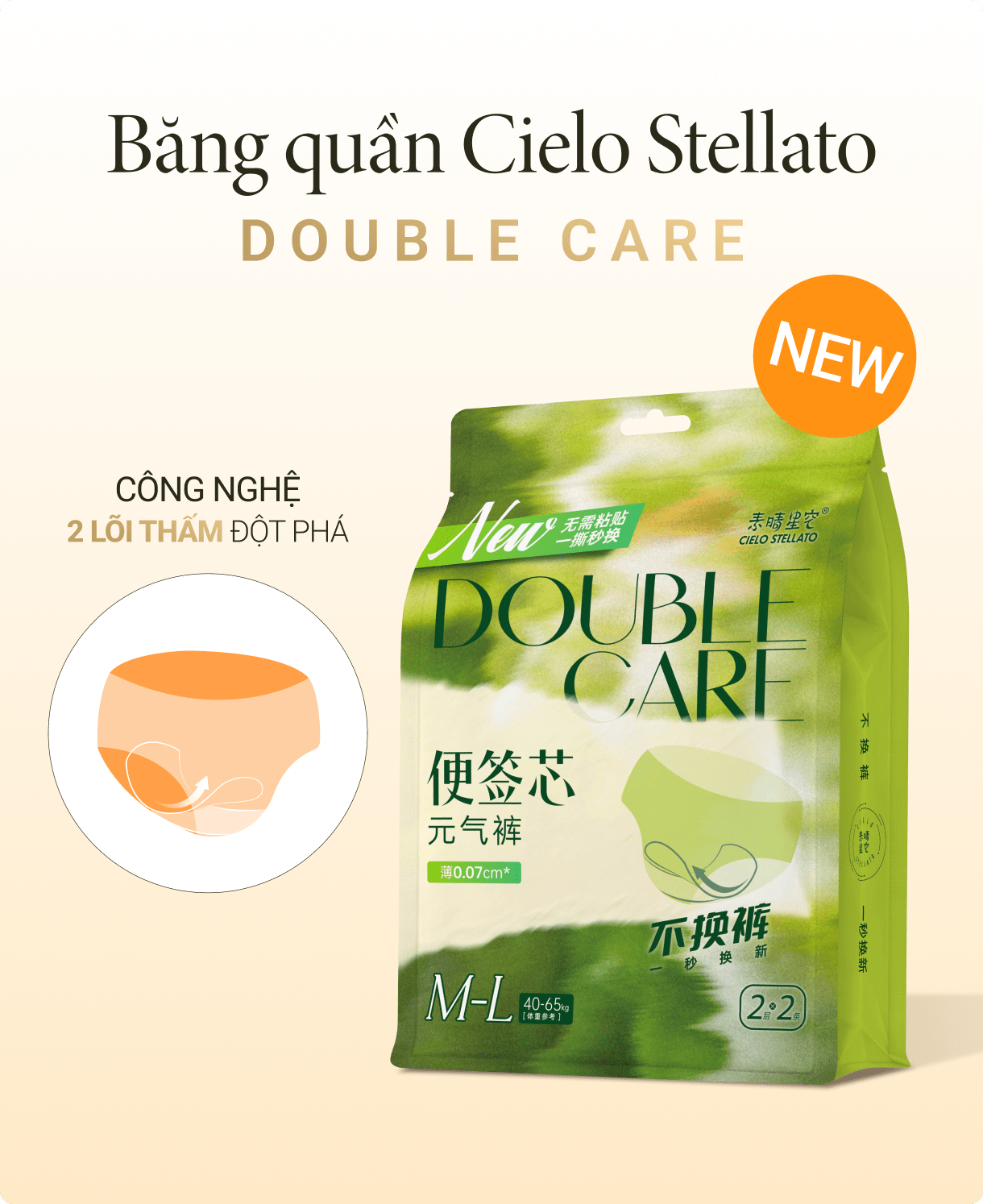 Băng quần Cielo Stellato Double Care